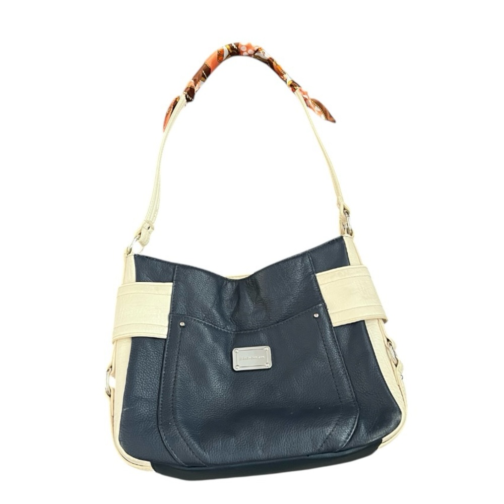 Stone Mountain Accessories Genuine Leather Hobo Shoulder Bag with Handle Scarf